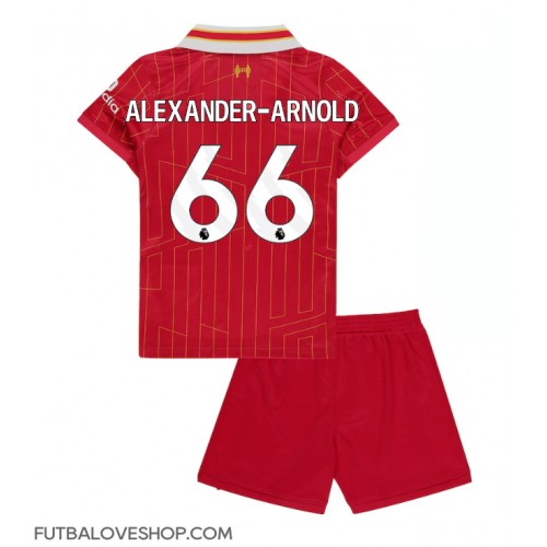 Dres Liverpool Alexander-Arnold #66 Domáci pre deti 2024-25 Krátky Rukáv (+ trenírky)